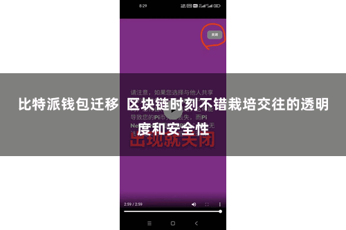 比特派钱包迁移  区块链时刻不错栽培交往的透明度和安全性